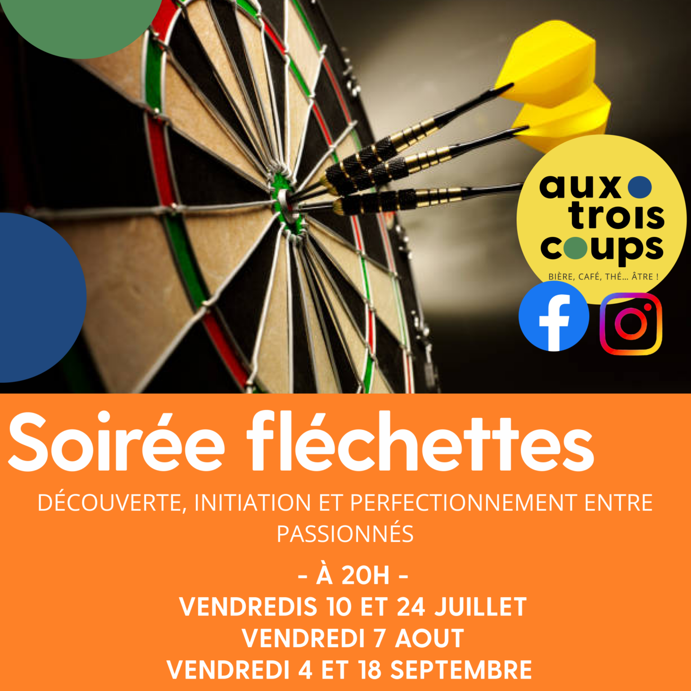 Soirée Fléchettes Aux trois coups Arc-et-Senans