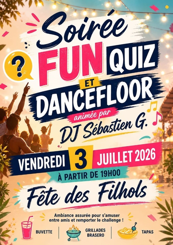 Soirée Fun Quiz et animation, Les Filhols, Villemur-sur-Tarn