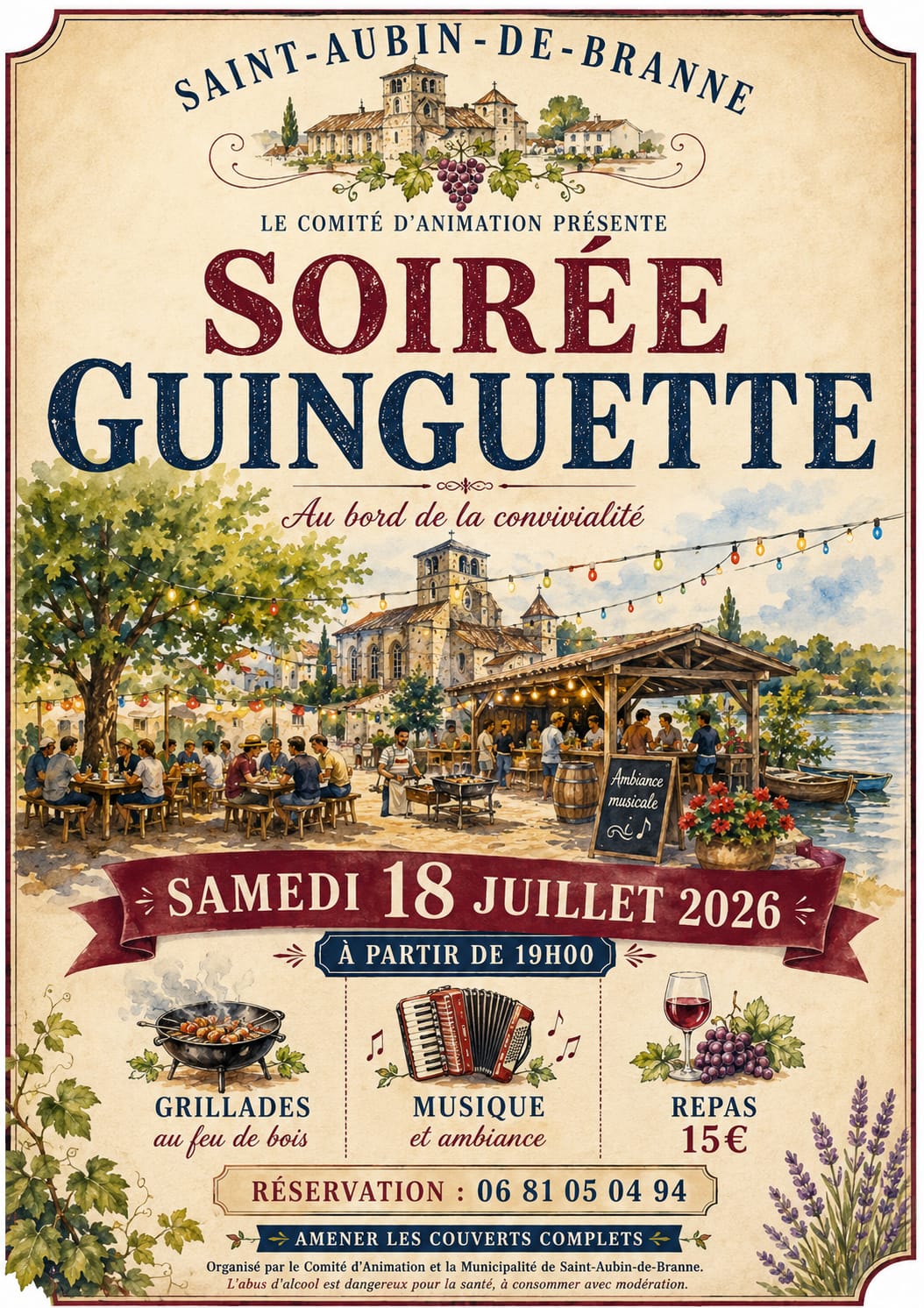 Soirée Guinguette Saint-Aubin-de-Branne