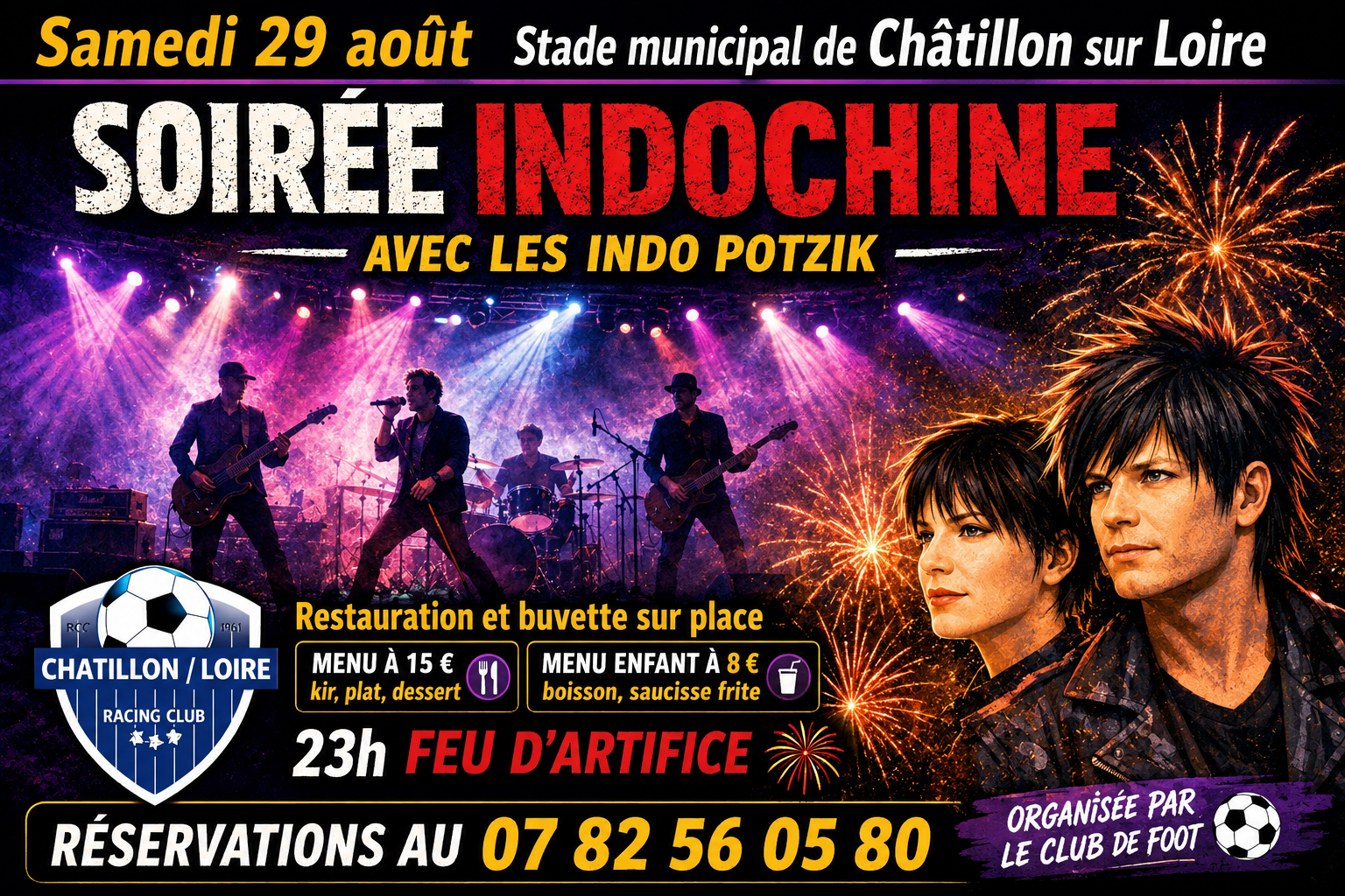 Soirée Indochine 10 Rue du Plateau Châtillon-sur-Loire 2026-08-29