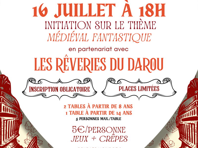 Soirée jeux de rôle Ludothèque MLC LA BRESSE La Bresse