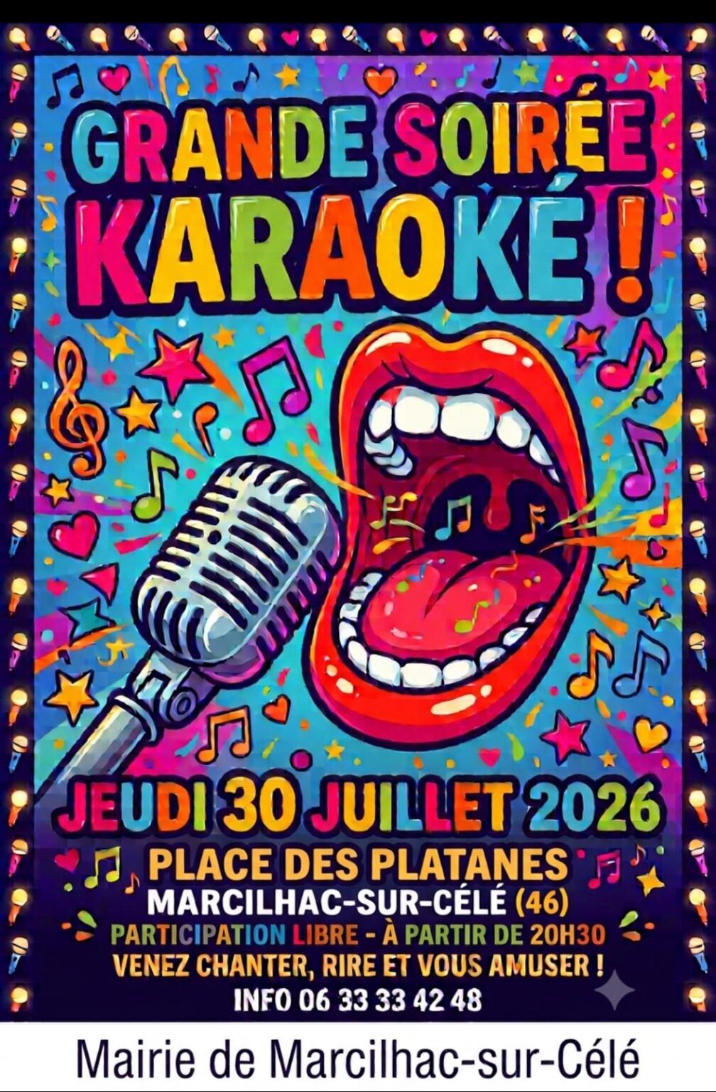 Soirée karaoké à Marcilhac sur Célé  Marcilhac-sur-Célé