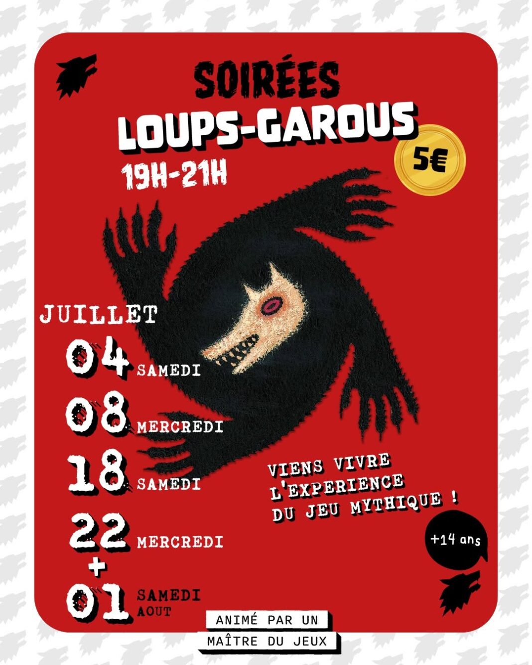 Soirée Loups-Garous Bar à jeux Les Tuiles Soustons