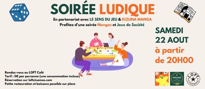 Soirée Ludique 5 allée du Chatelet - Châtellerault 2026-08-22