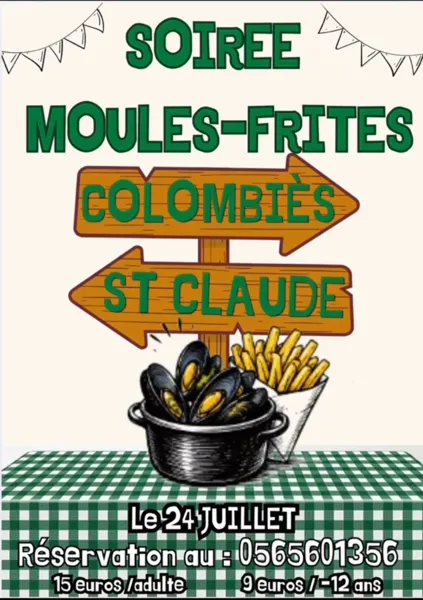 Soirée moules-frites Colombiès