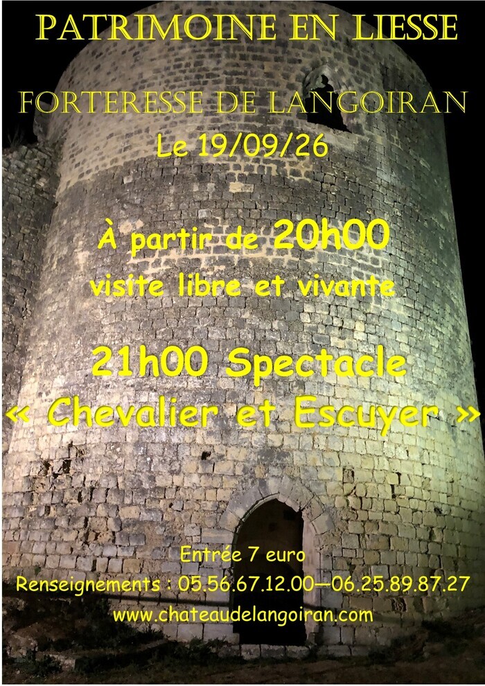 Soirée "patrimoine en liesse" Château de Langoiran Langoiran
