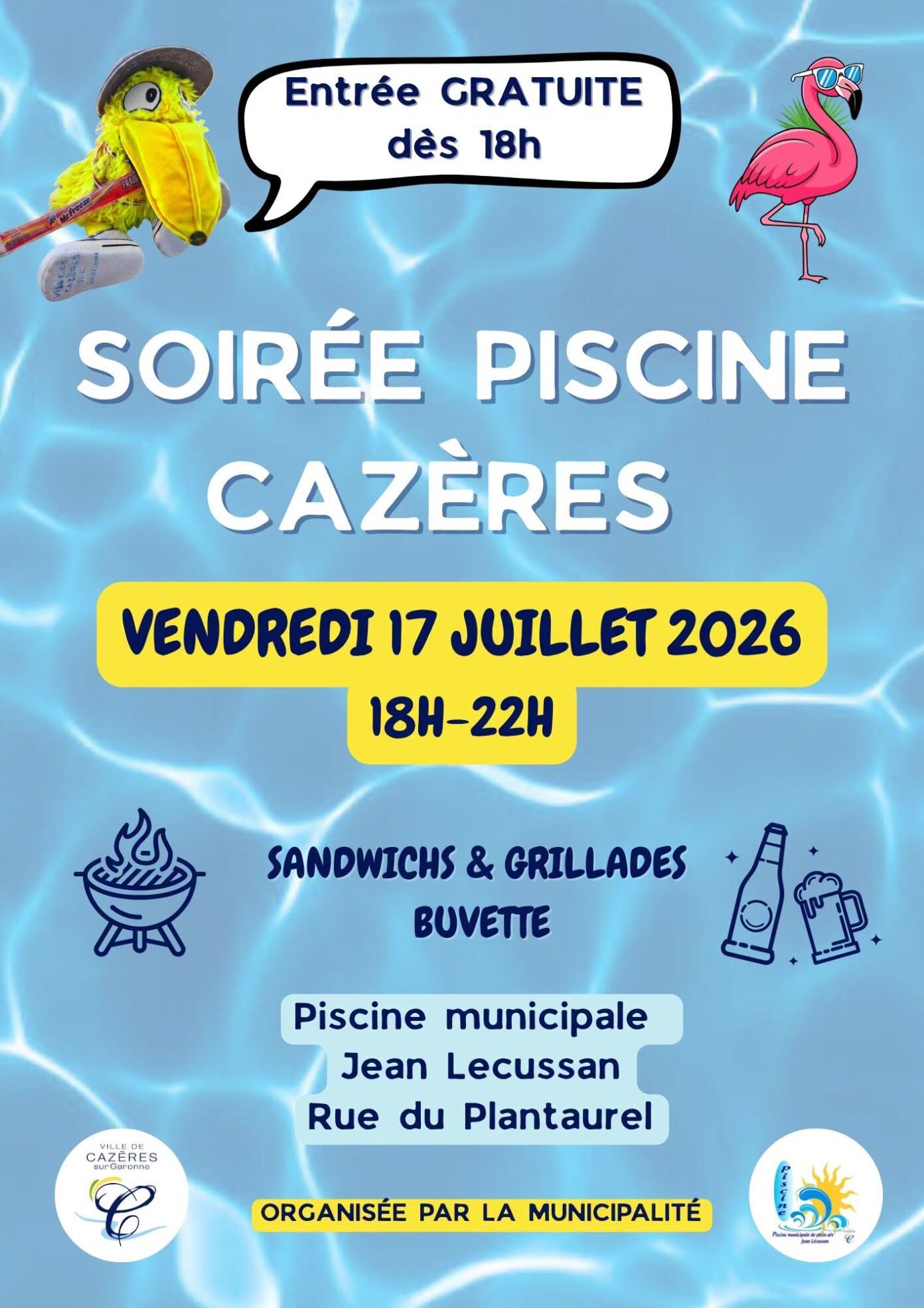 SOIRÉE PISCINE Rue du Plantaurel Cazères