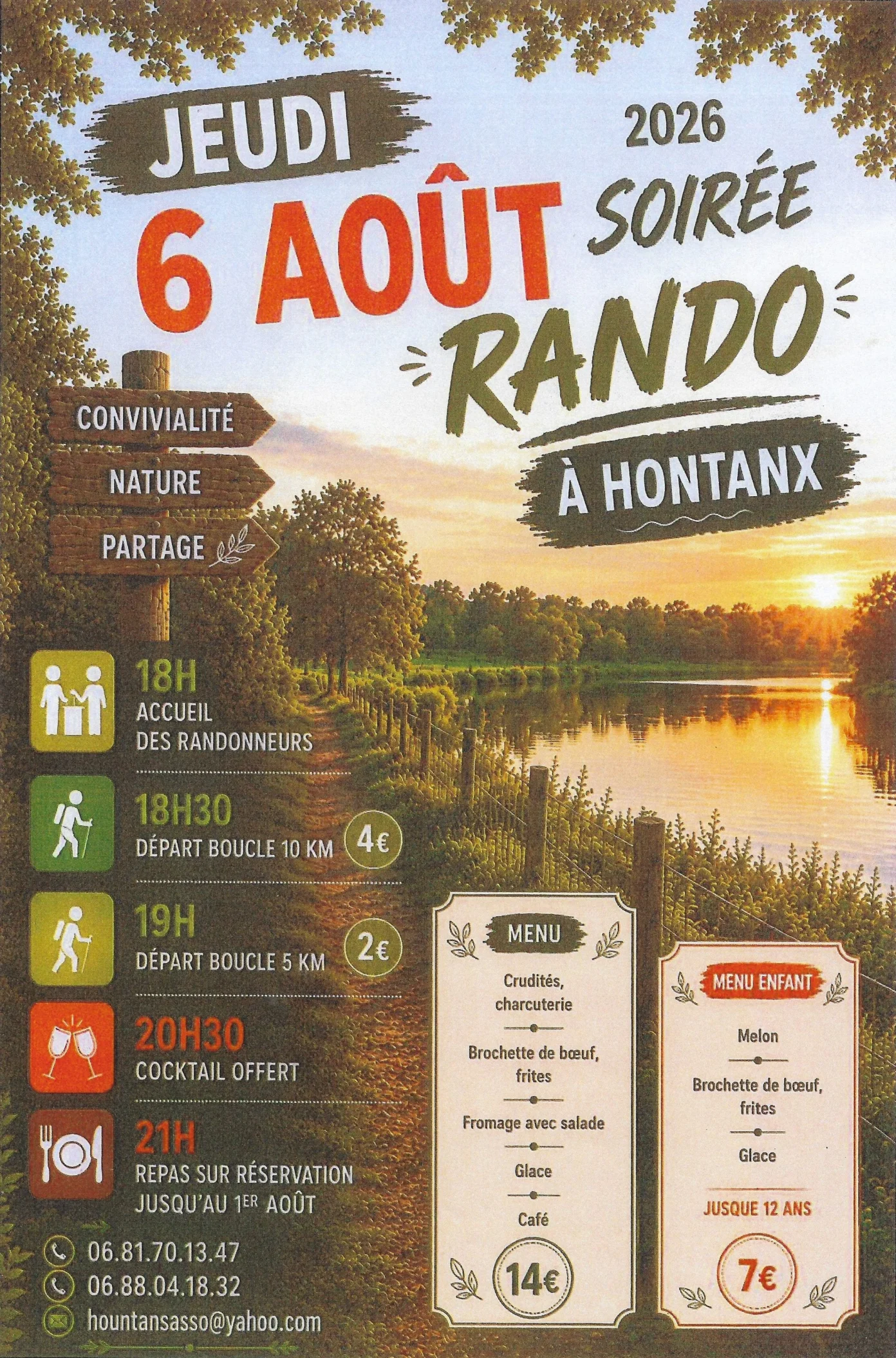 Soirée randos Salle des Fêtes Hontanx