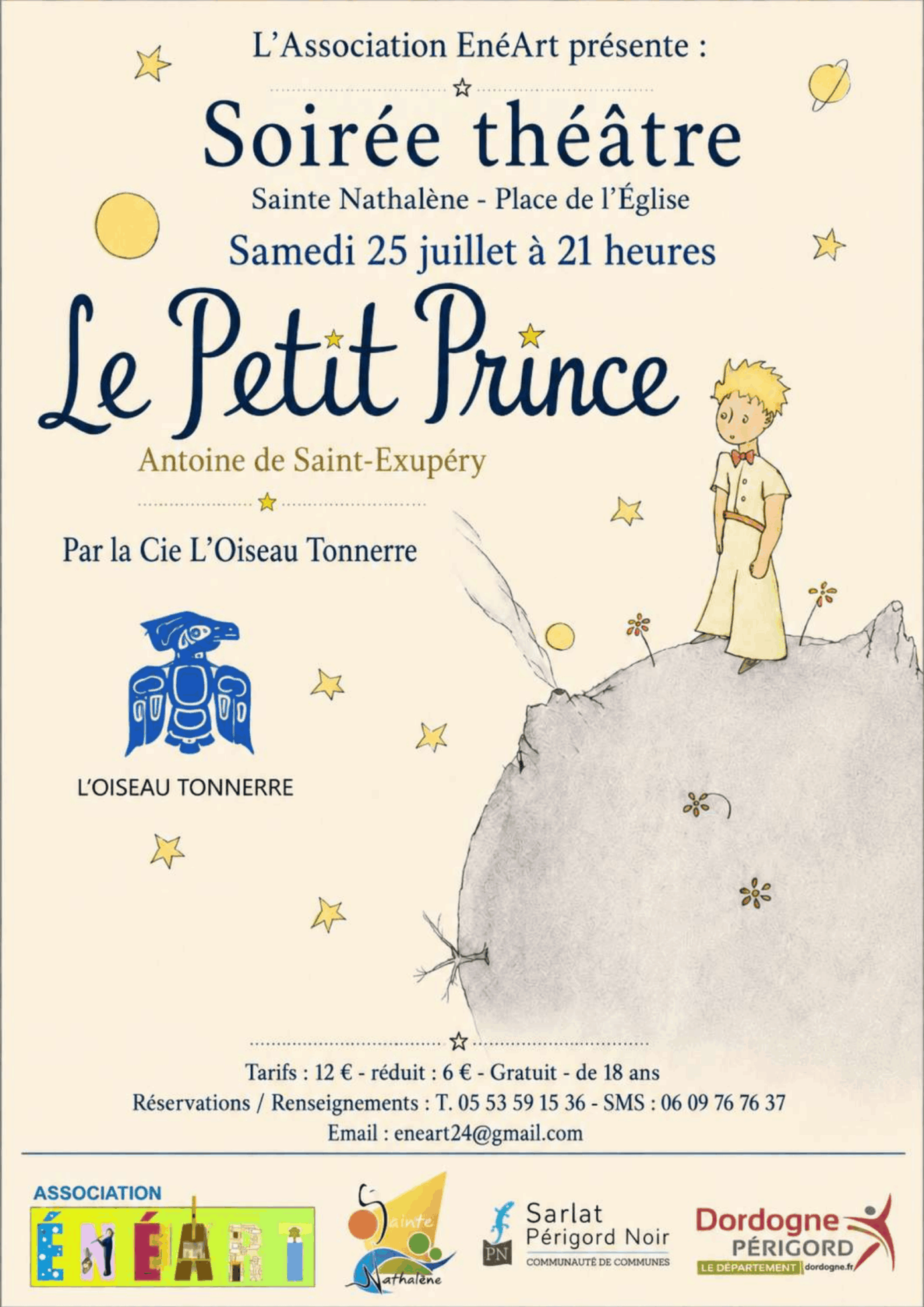 Soirée Théâtre Le Petit Prince  Sainte-Nathalène