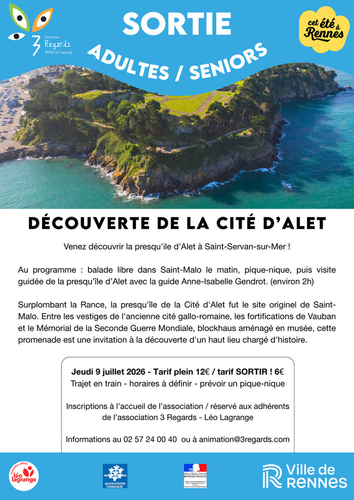 Sortie adultes / seniors : découverte de la cité d’Alet, Cité d&rsquo;Alet, Saint-Malo