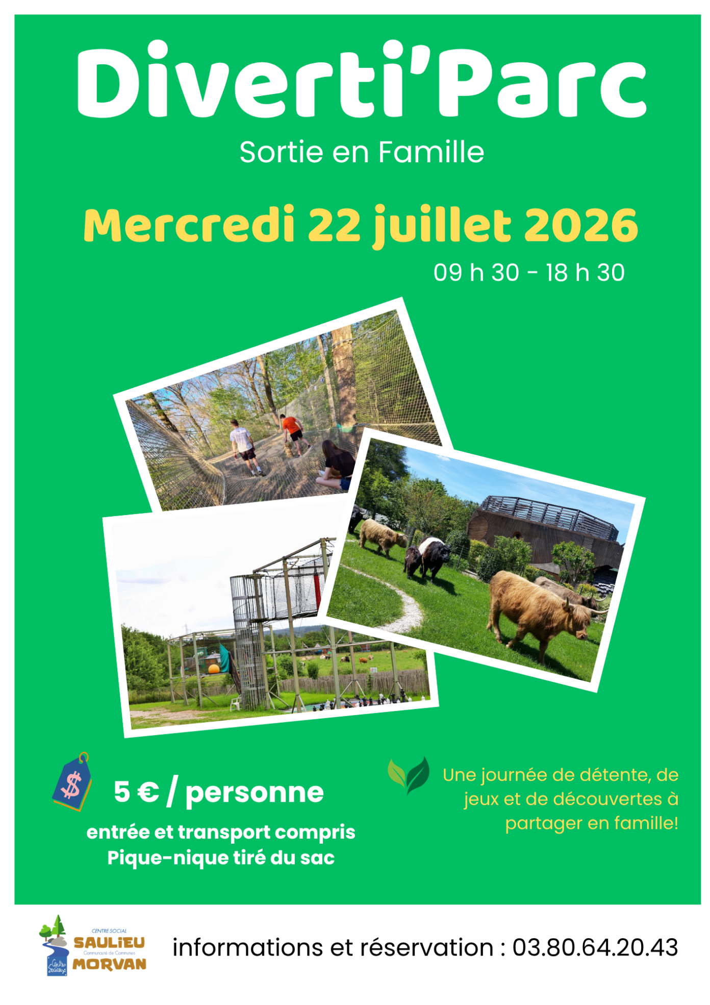 Sortie DivertiParc Centre Social Saulieu