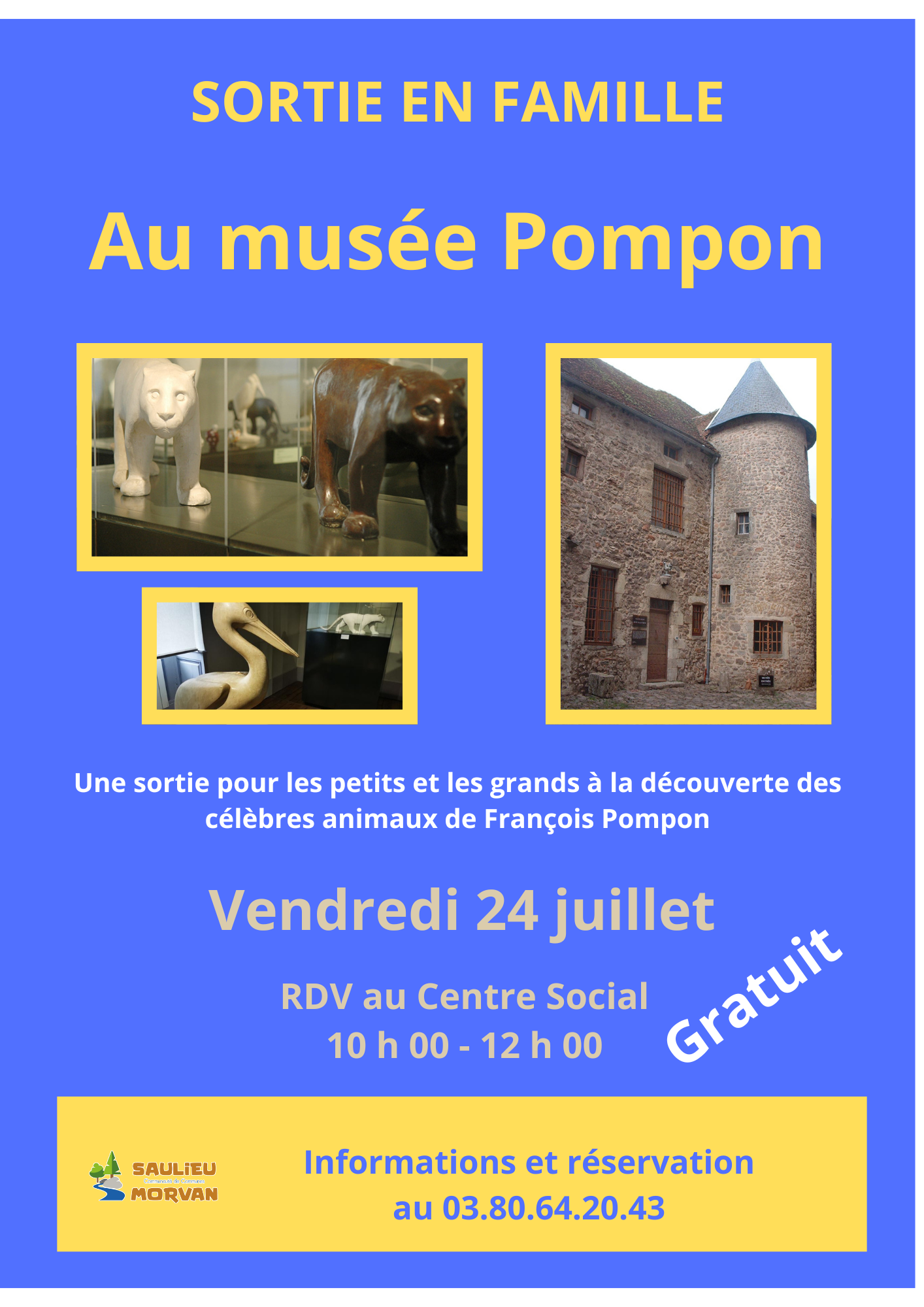 Sortie Musée Pompon 5 Rue du Tour des Fossés Saulieu 2026-07-24