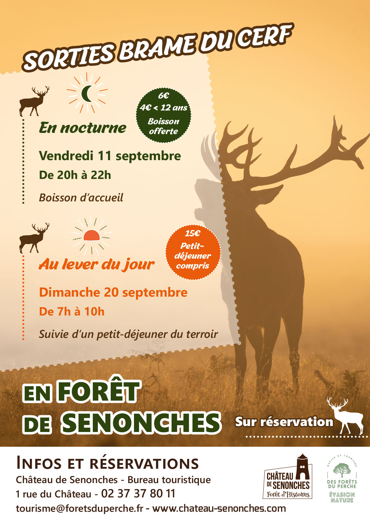 Sorties Brame du Cerf 1 Rue du Château Senonches 2026-09-11