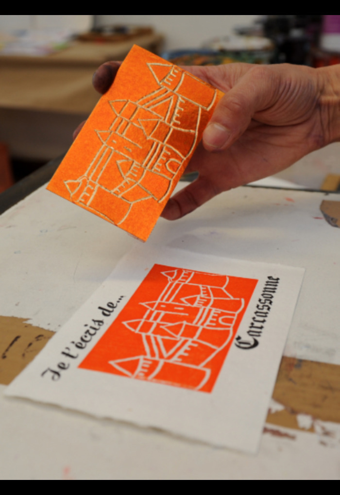 [Spécial scolaires] Initiation à la gravure et à la typographie à Lamourelle !, Centre International de Séjour Lamourelle, Carcassonne