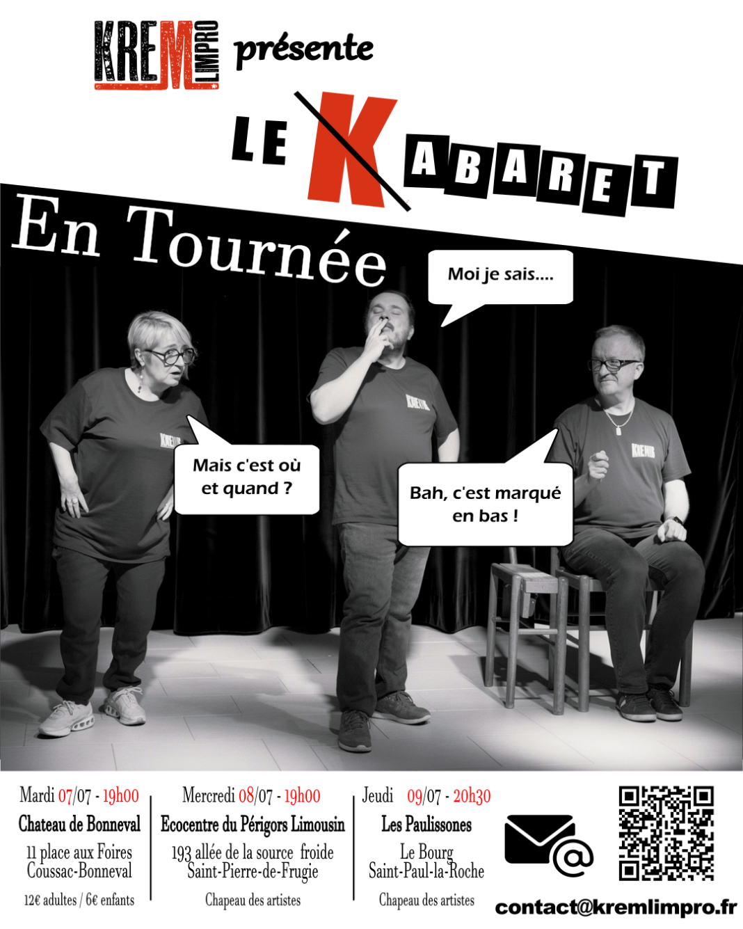 Spectacle d’improvisation théatrale Saint-Paul-la-Roche