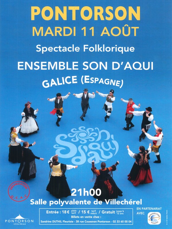 Spectacle folklorique Groupe Son d’Aqui (Galice) Pontorson