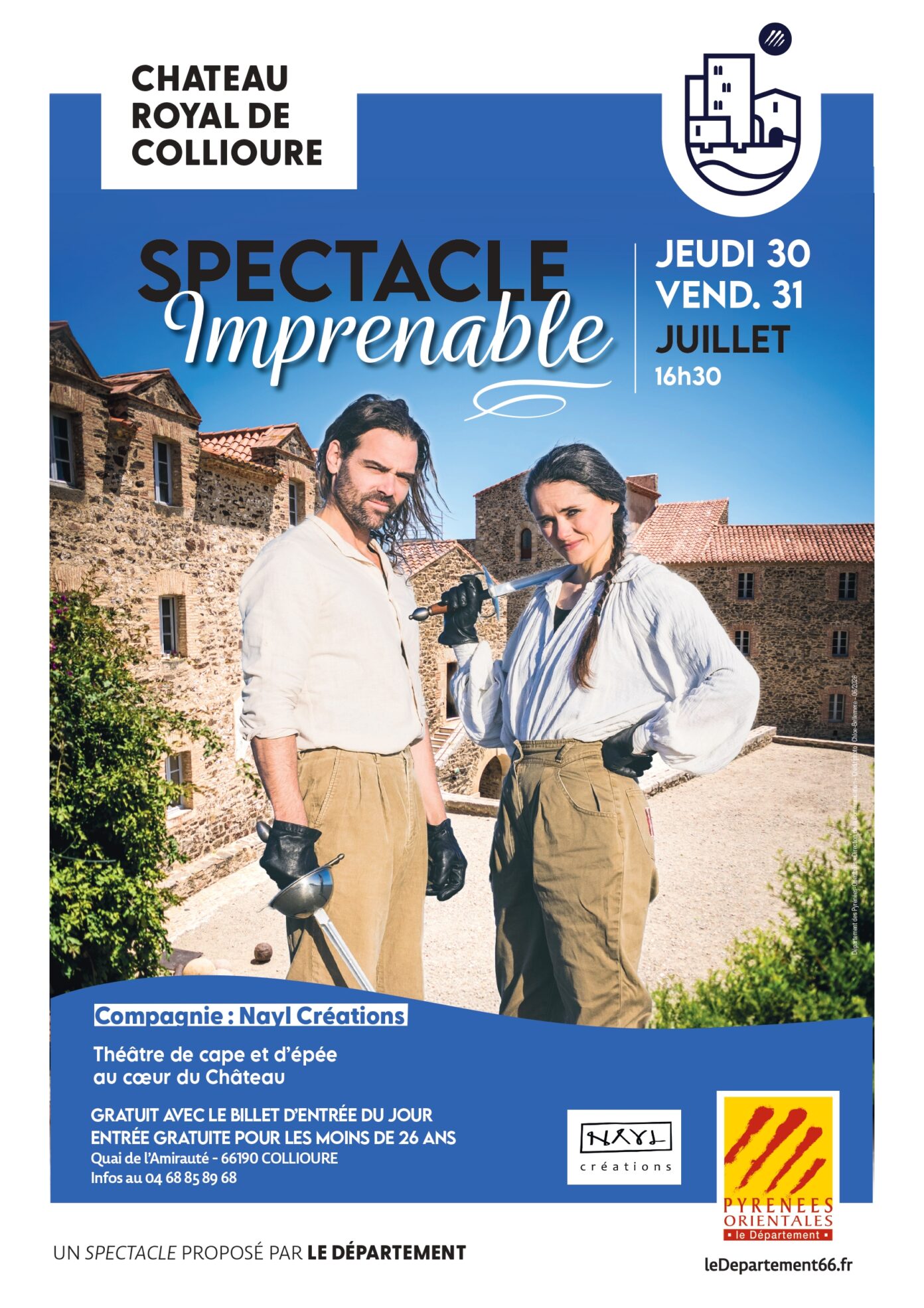 SPECTACLE IMPRENABLE AU CHÂTEAU ROYAL Collioure