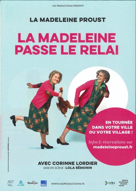 Spectacle La Madeleine Proust passe le relai 50 ans des Amis du Grandvaux #1 rue du coin d’amont Fort-du-Plasne