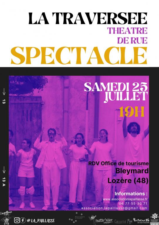 SPECTACLE LA TRAVERSÉE Place de l’église Mont Lozère et Goulet