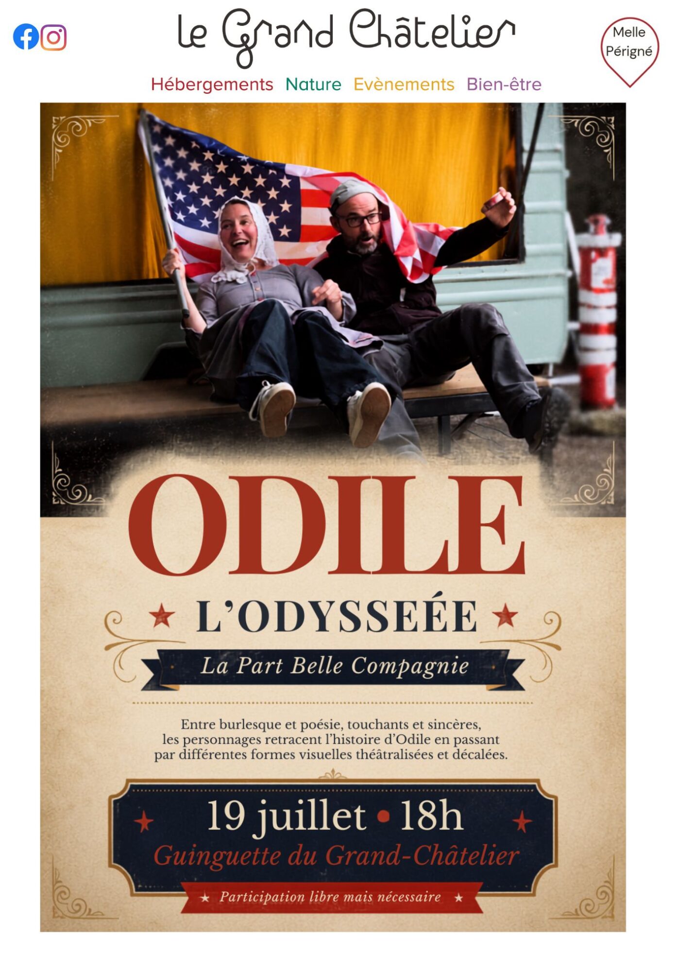 Spectacle ODILE — L’ODYSSÉE Melle