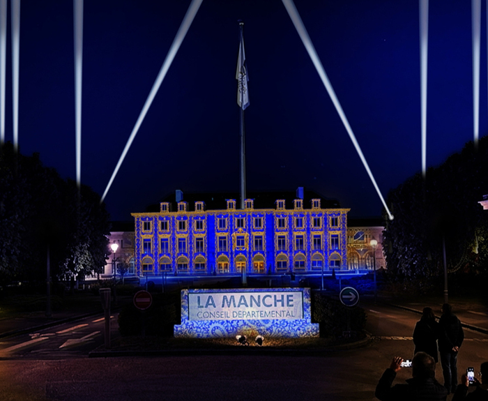 Spectacle son et lumières, Maison du Département, Saint-Lô