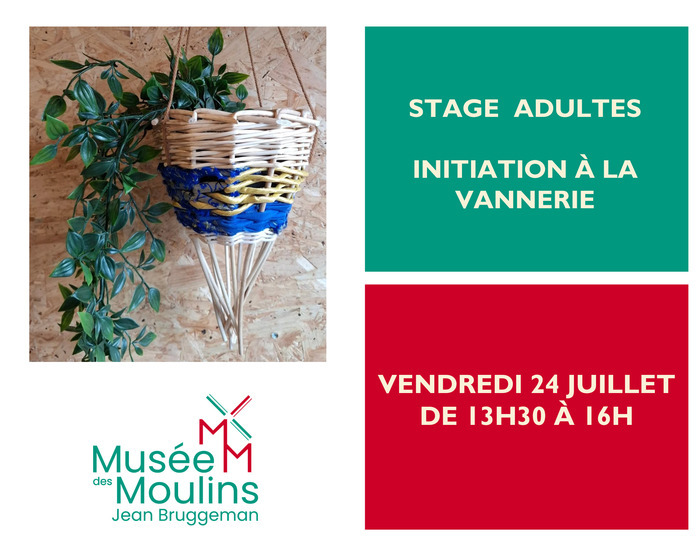 Stage Adulte – Initiation à la vannerie, Musée des Moulins – Jean Bruggeman, Villeneuve-d&rsquo;Ascq