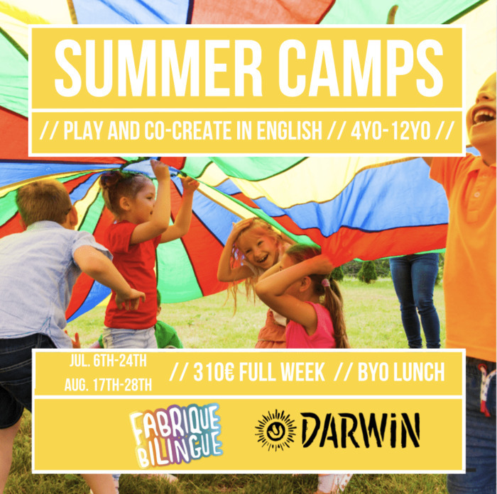 STAGE ANGLAIS POUR ENFANTS – VACANCES D’ÉTÉ, Darwin Éco-système, Bordeaux