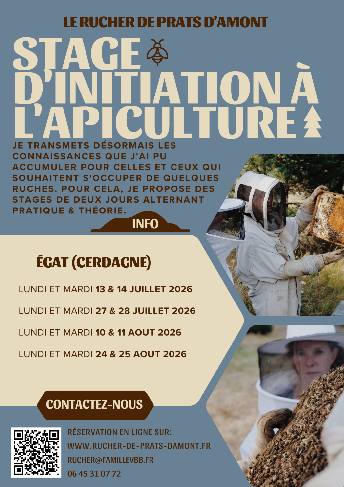 STAGE APICULTURE INITIATION À L’APICULTURE Égat