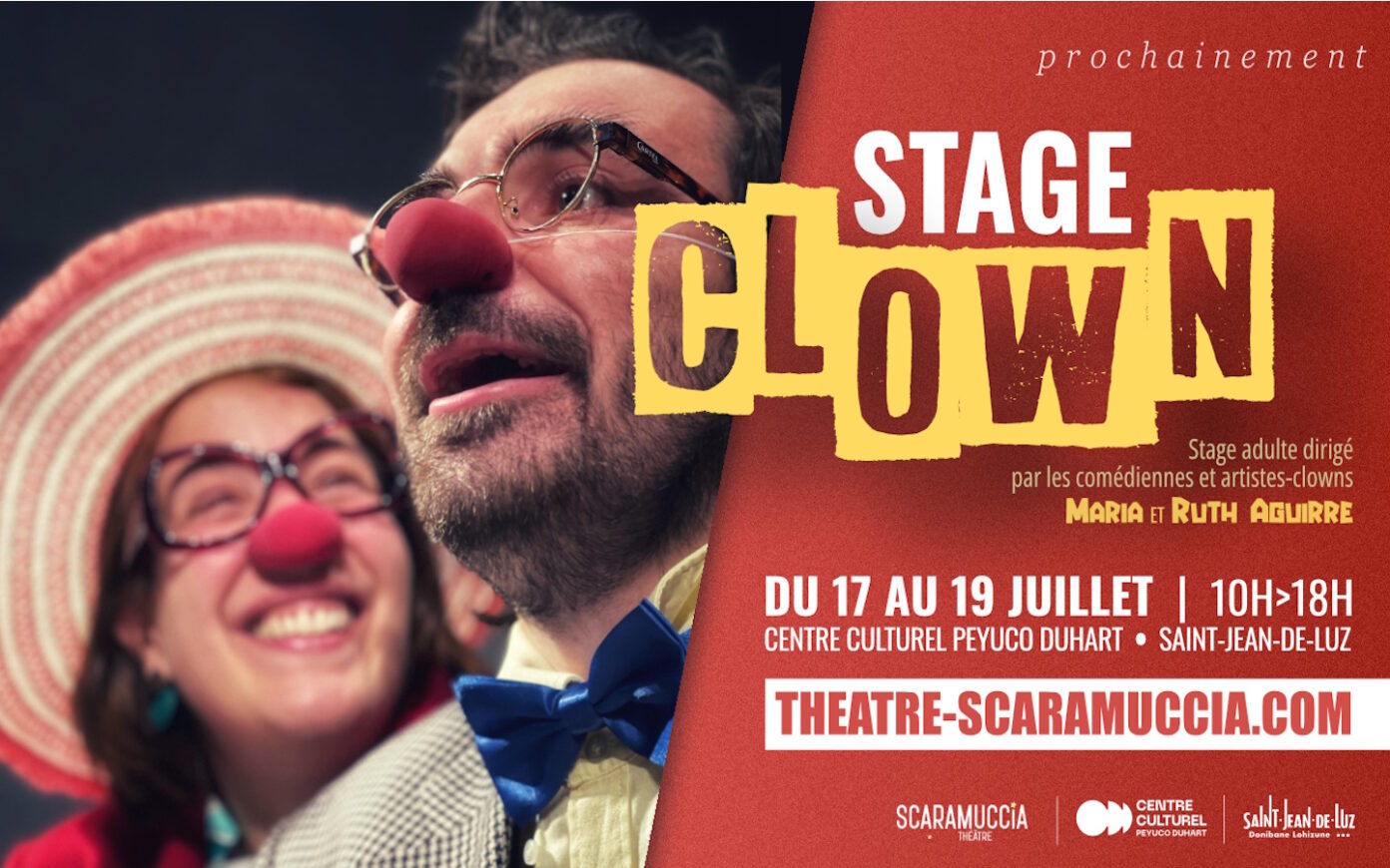 Stage clown Centre culturel Peyuco Duhart Saint-Jean-de-Luz