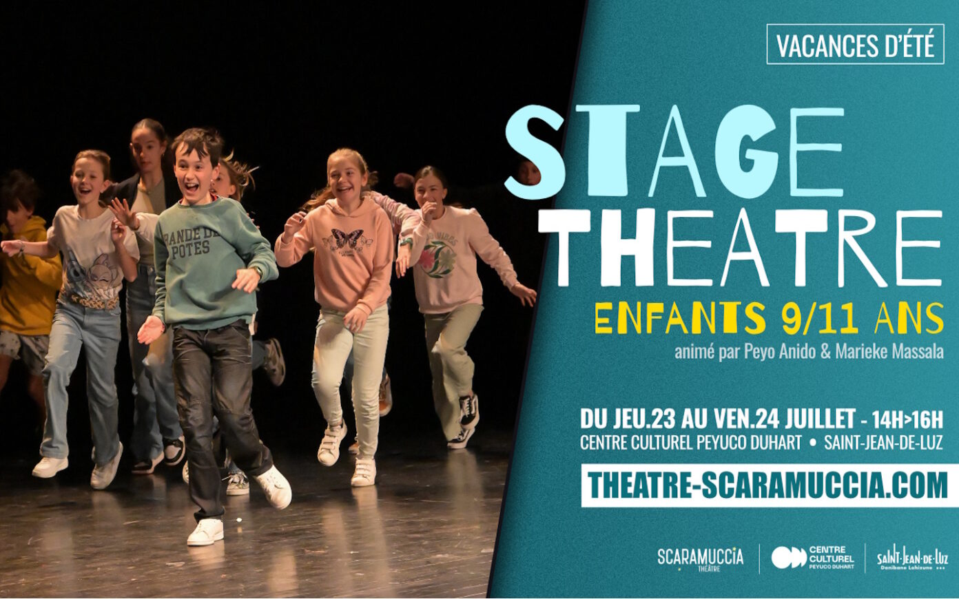 Stage de théâtre pour enfants (9/11 ans) Tanka centre culturel Saint-Jean-de-Luz