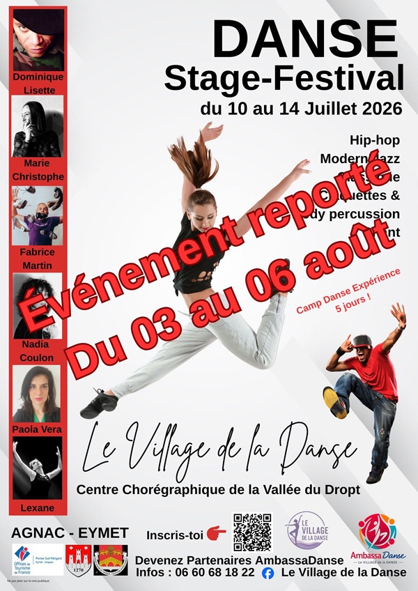 Stage festival de danse Agnac