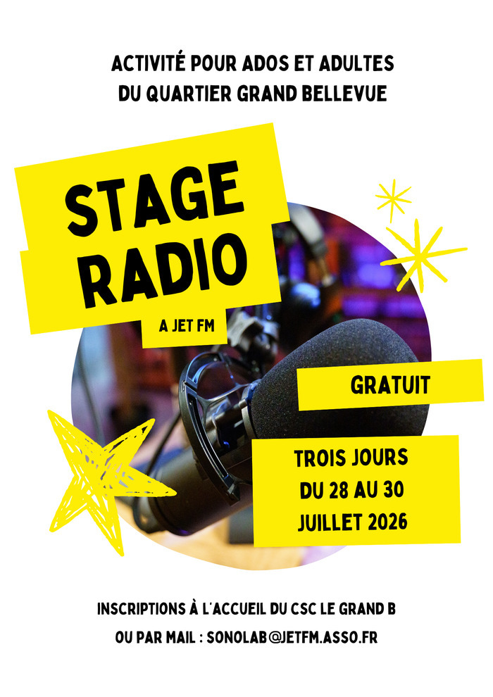 Stage radio à Jet FM Radio JetFM Saint-Herblain