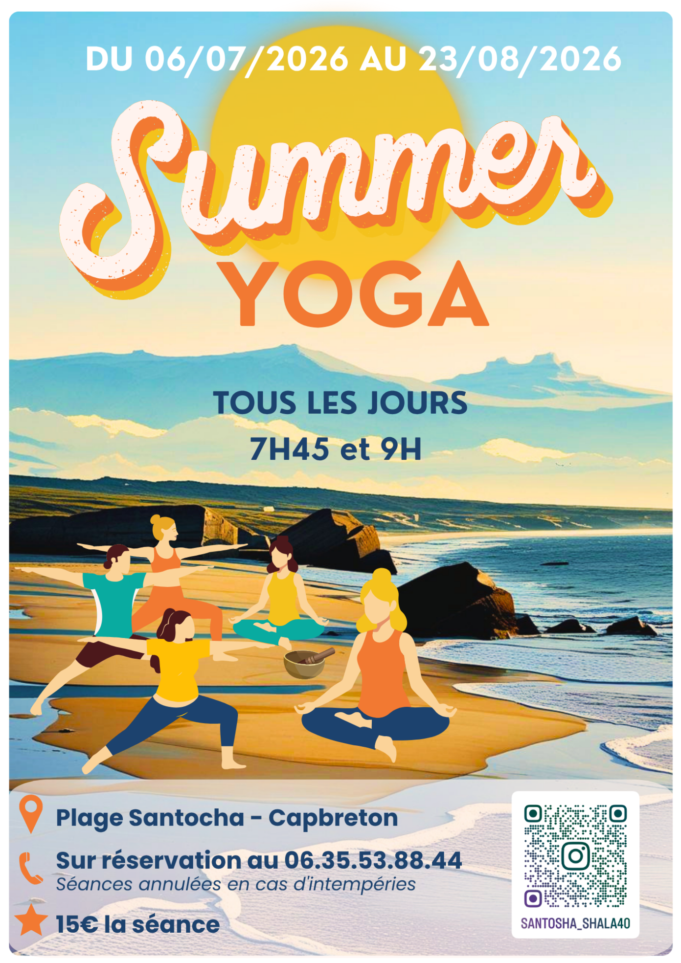 Summer yoga  Capbreton