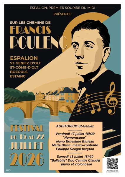 Sur les chemins de Francis Poulenc concert Ballabile Saint Geniez d’Olt et d’Aubrac