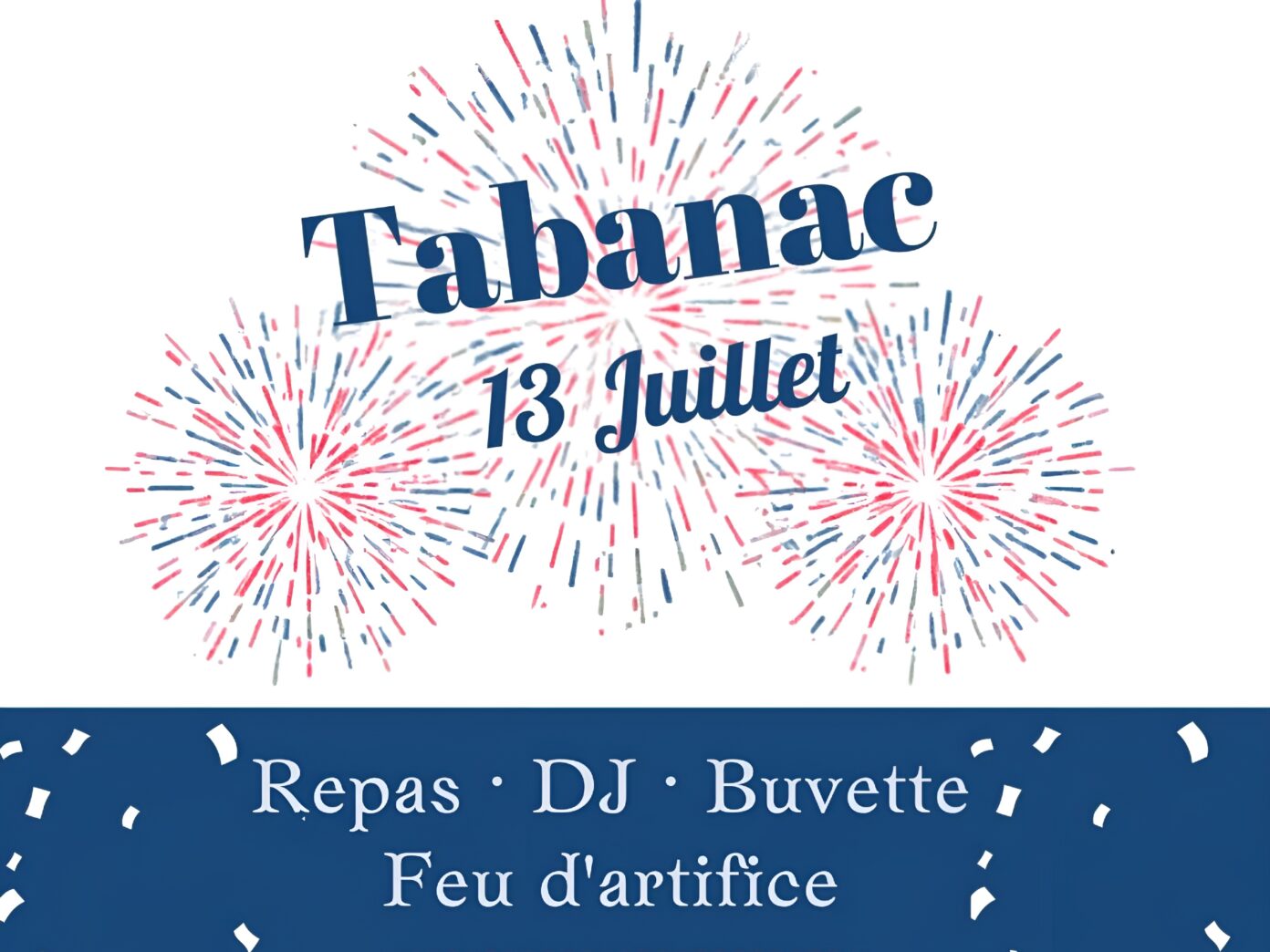 Tabanac 13 Juillet Place de la Mairie Tabanac