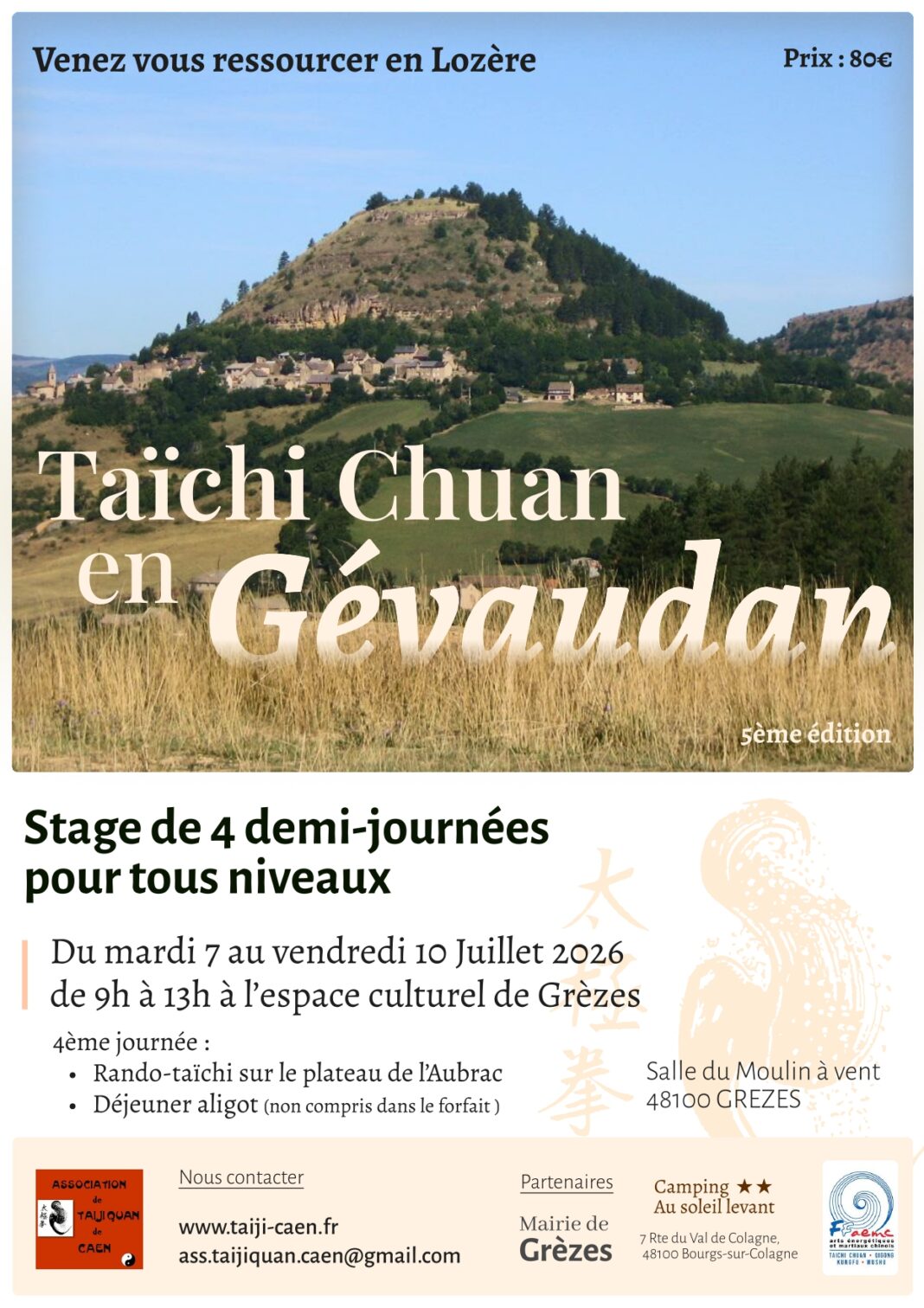 TAICHI CHUAN EN GÉVAUDAN Grèzes