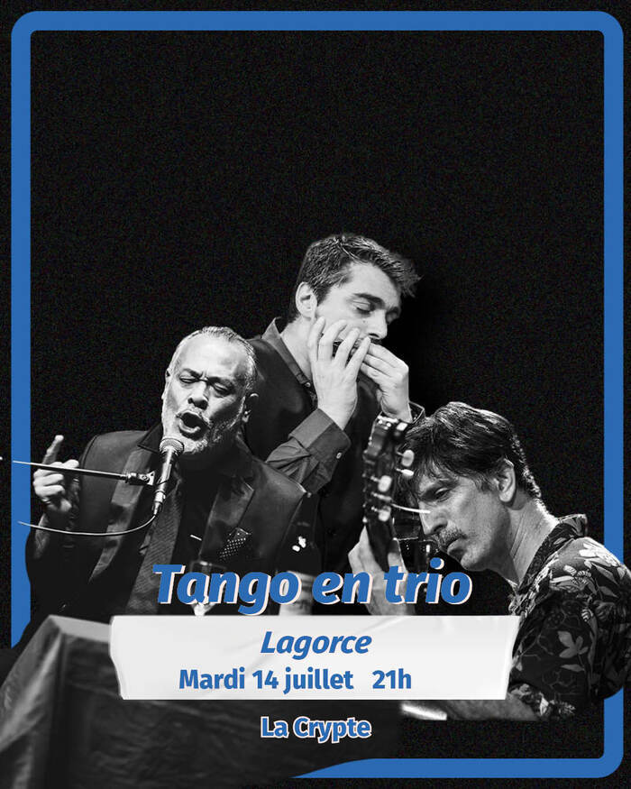 Tango en trio La Crypte Lagorce