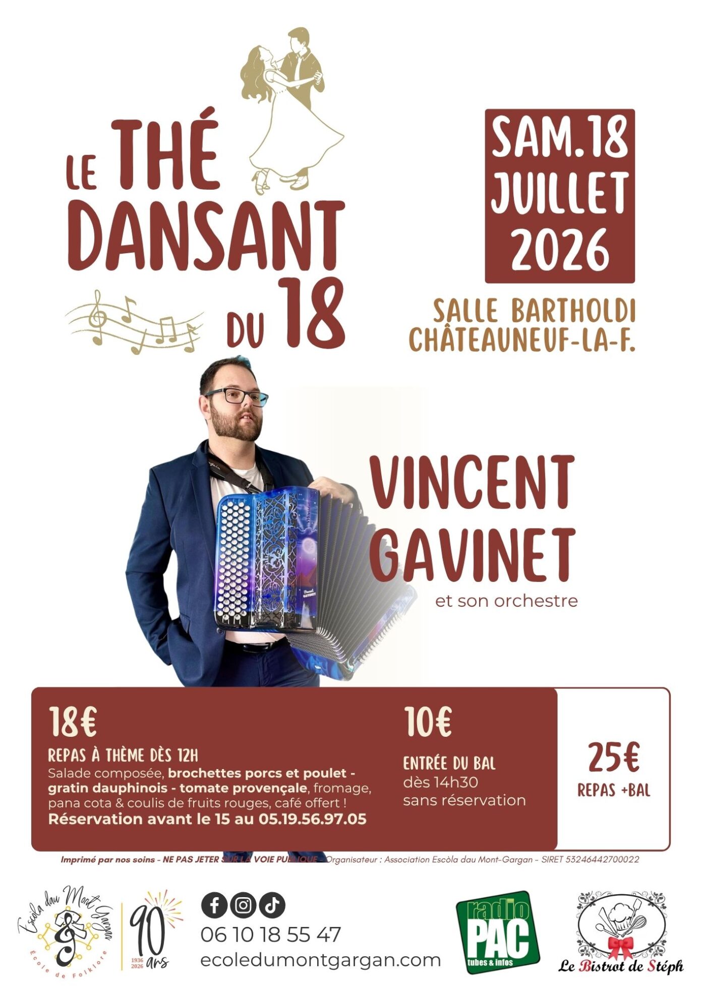Thé dansant du 18  Châteauneuf-la-Forêt