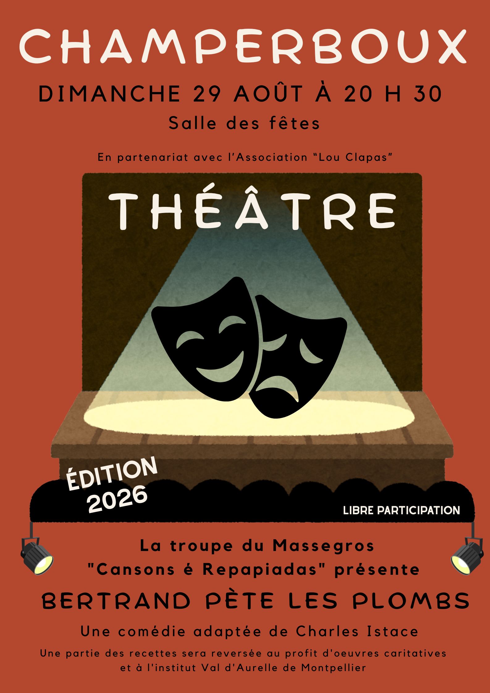 THÉÂTRE BERTRAND PÈTE LES PLOMBS Champerboux Gorges du Tarn Causses 2026-08-29