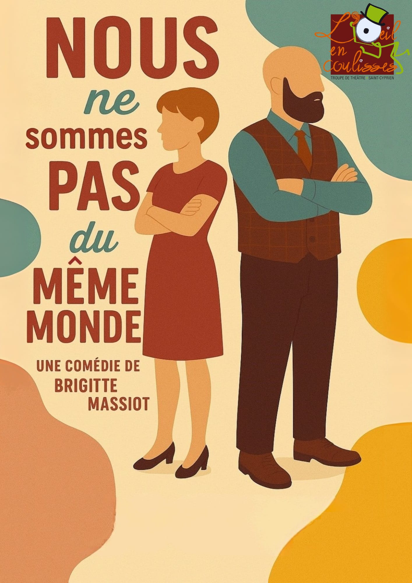 THEATRE NOUS NE SOMMES PAS DU MEME MONDE Place François Desnoyer Saint-Cyprien 2026-09-16