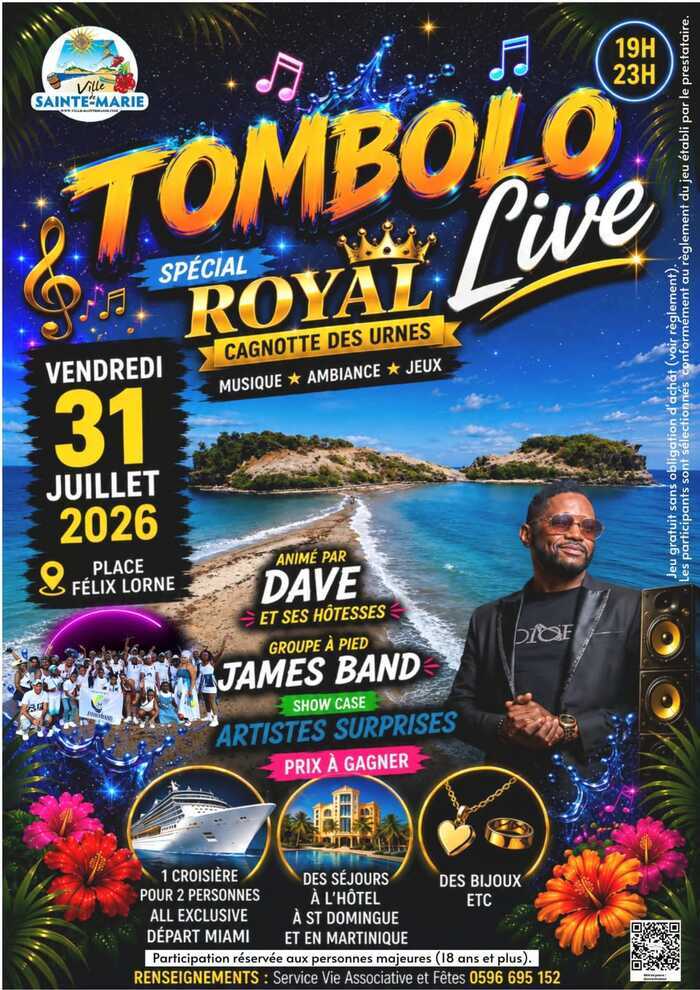 TOMBOMO LIVE, Sainte-Marie, …, Sainte-Marie