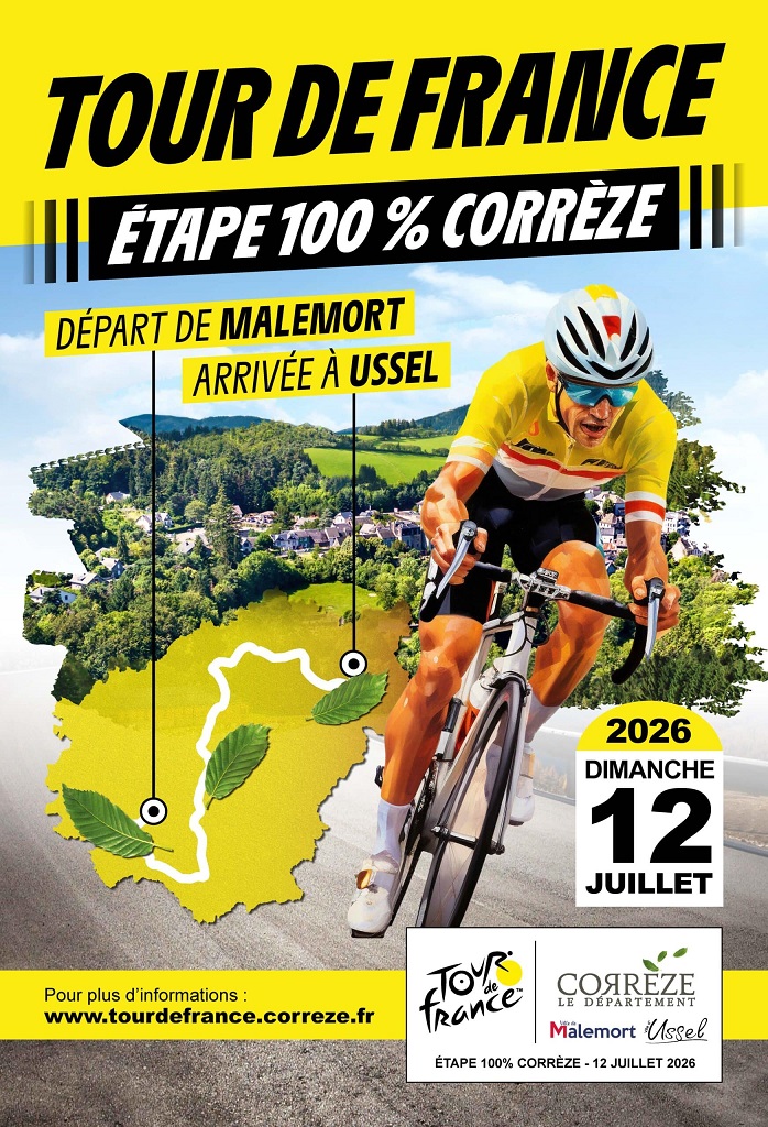 Tour de France 2026 passage sur l’étape 100% Corrèze ! Turenne