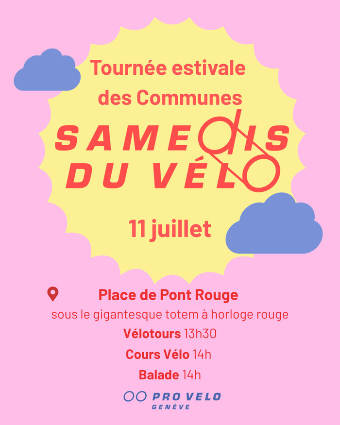 Tournée estivale des Communes – Samedis du Vélo 11 juillet, Autre lieu, Genève