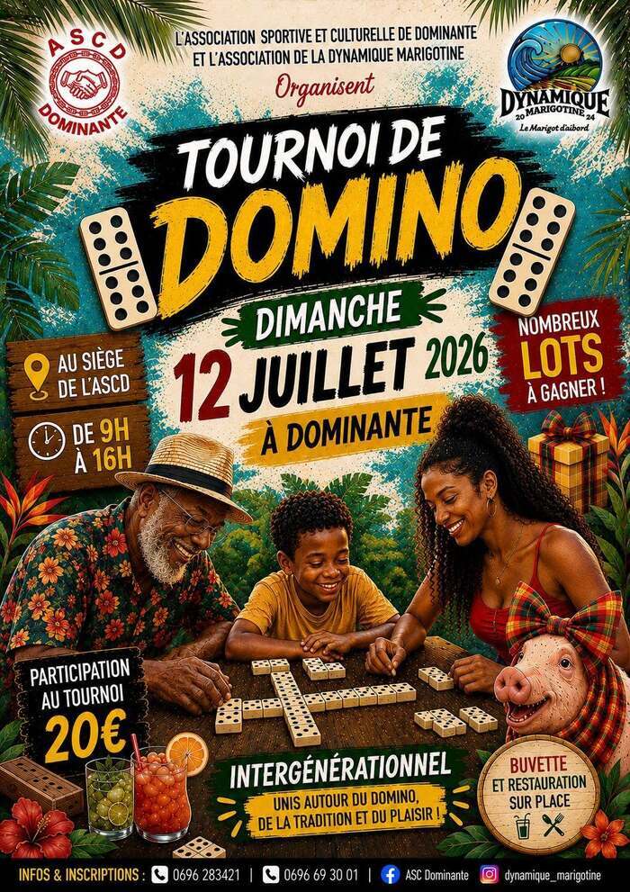 TOURNOI DE DOMINO, Le Marigot, Le Marigot