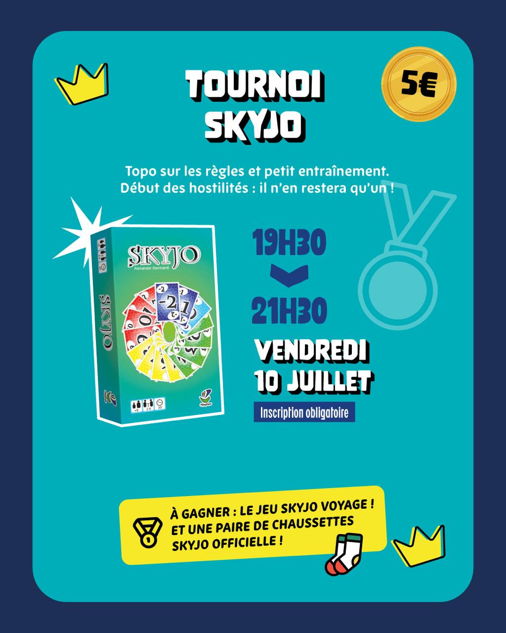 Tournoi Skyjo Bar à jeux Les Tuiles Soustons