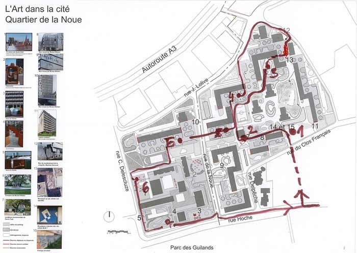 Trail Art à La Noue Rue du clos français Montreuil