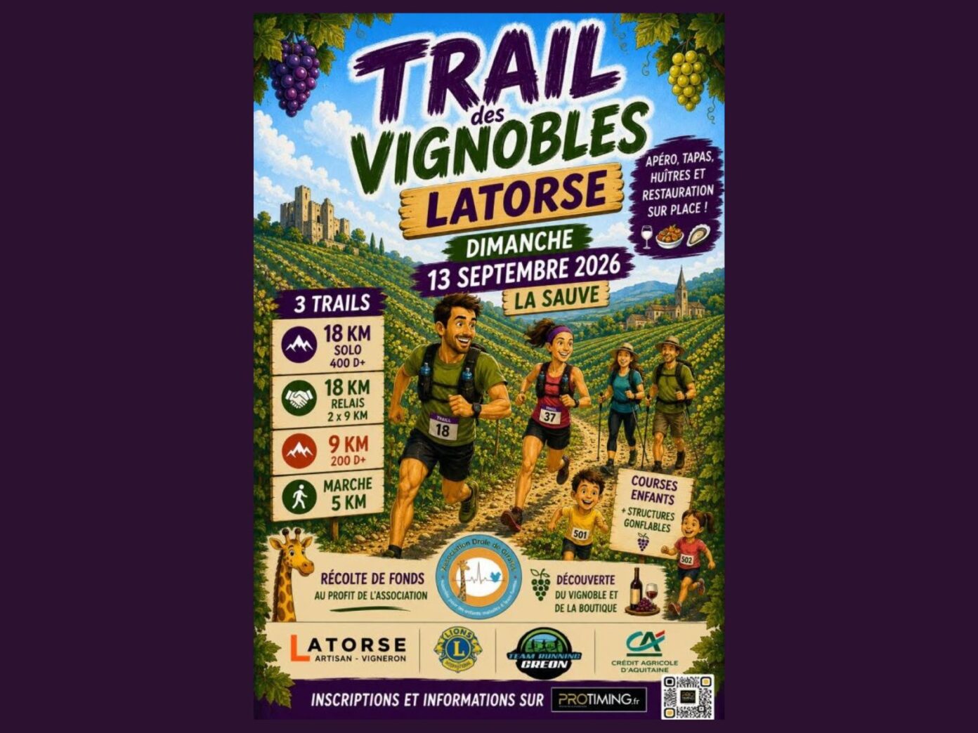 Trail des Vignobles Latorse Vignobles Latrose La Sauve