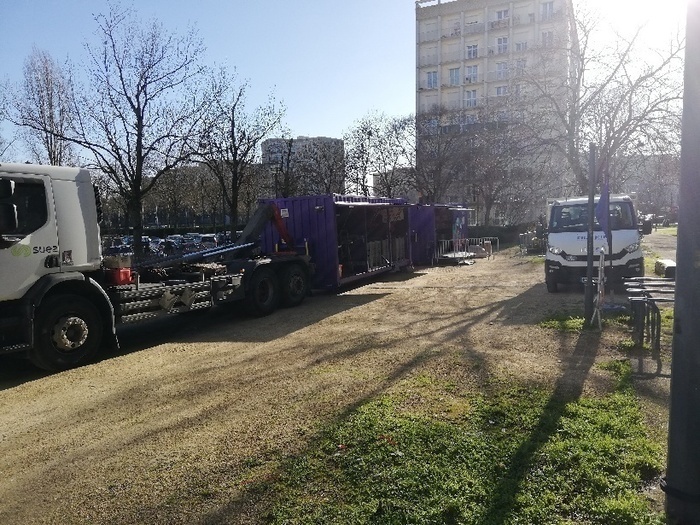 Tri-troc mobile Avenue d’Italie, entre les immeubles n°2, 4 et 6 Rennes