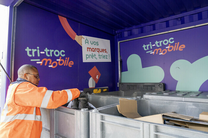 Tri-troc mobile Placette Odette Seveur, rue Bertrand Robidou Rennes