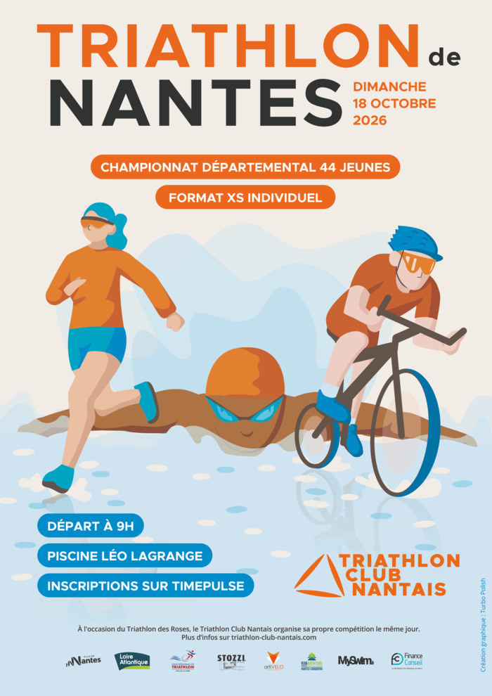 Triathlon de Nantes 2026 Piscine Léo Lagrange / Ile Gloriette Nantes